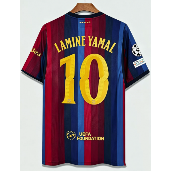 Barcelona 2026/27 Home Jerseys Player Name Football Uniforms  La Liga Jerseys with Patches